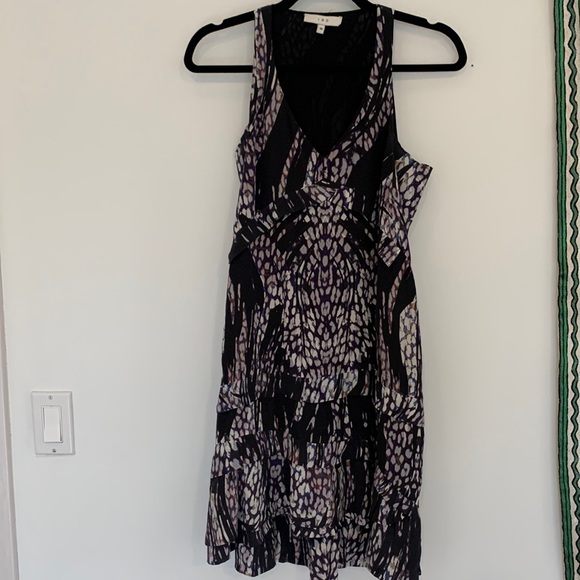 IRO Black and Purple Mini Dress - Picture 1 of 3